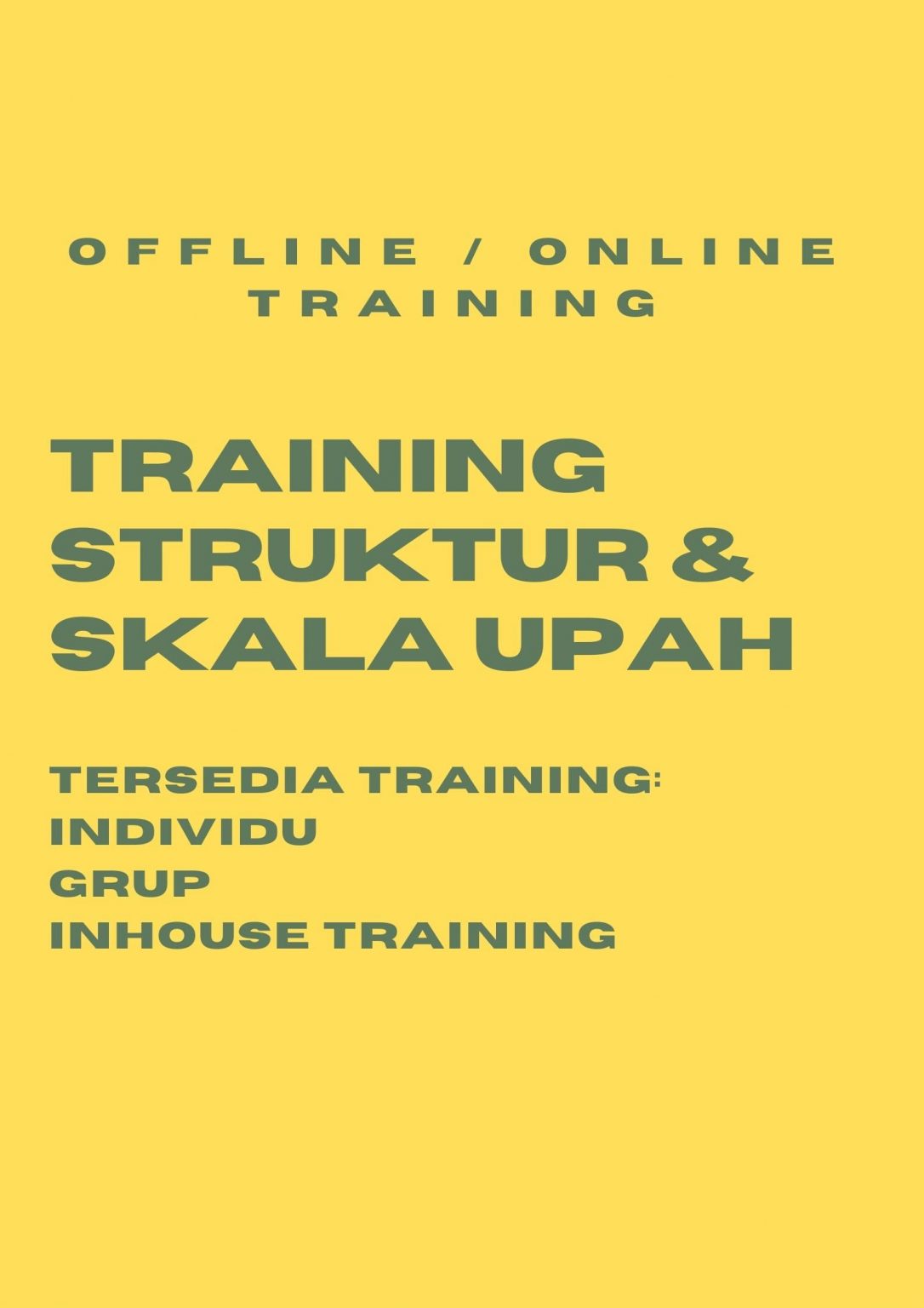 pelatihan skala dan upah online