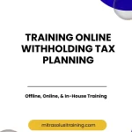 pelatihan ONLINE WITHHOLDING TAX PLANNING di bali