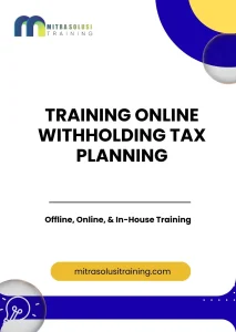 pelatihan ONLINE WITHHOLDING TAX PLANNING di bali