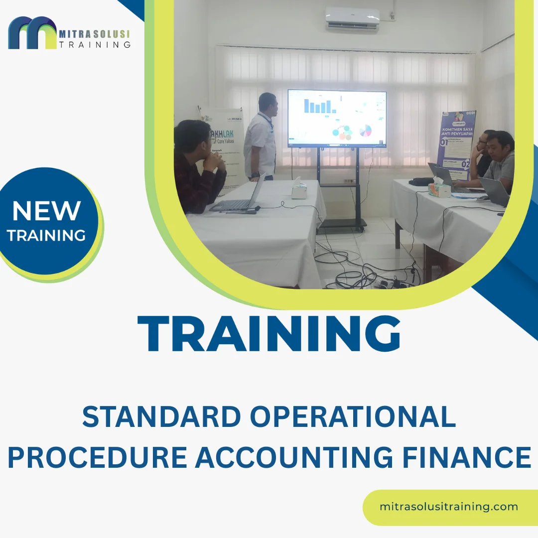 TRAINING STANDARD OPERATIONAL PROCEDURE ACCOUNTING FINANCE
