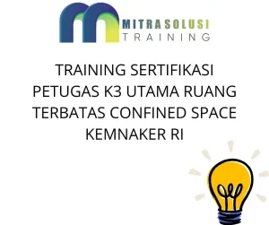 training Prosedur Keselamatan Ruang Terbatas