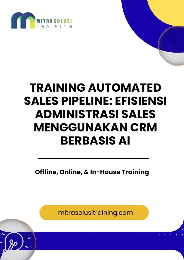 pelatihan AUTOMATED SALES PIPELINE: EFISIENSI ADMINISTRASI SALES MENGGUNAKAN CRM BERBASIS AI di bali