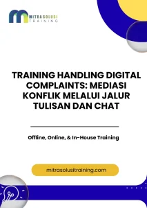 pelatihan HANDLING DIGITAL COMPLAINTS: MEDIASI KONFLIK MELALUI JALUR TULISAN DAN CHAT di bali