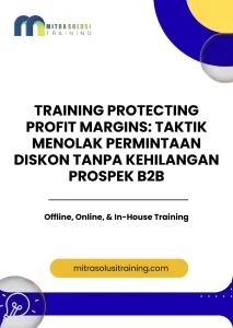 pelatihan PROTECTING PROFIT MARGINS: TAKTIK MENOLAK PERMINTAAN DISKON TANPA KEHILANGAN PROSPEK B2B di bali