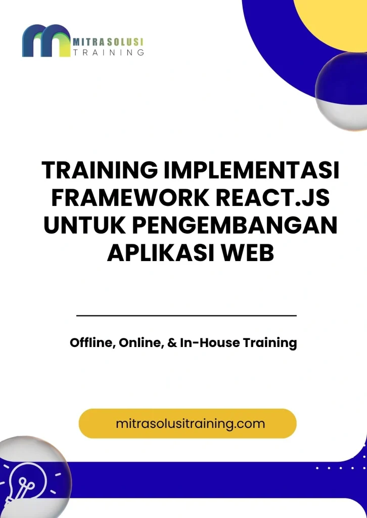 pelatihan IMPLEMENTASI FRAMEWORK REACT.JS UNTUK PENGEMBANGAN APLIKASI WEB di bali