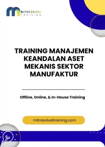 pelatihan MANAJEMEN KEANDALAN ASET MEKANIS SEKTOR MANUFAKTUR di bali