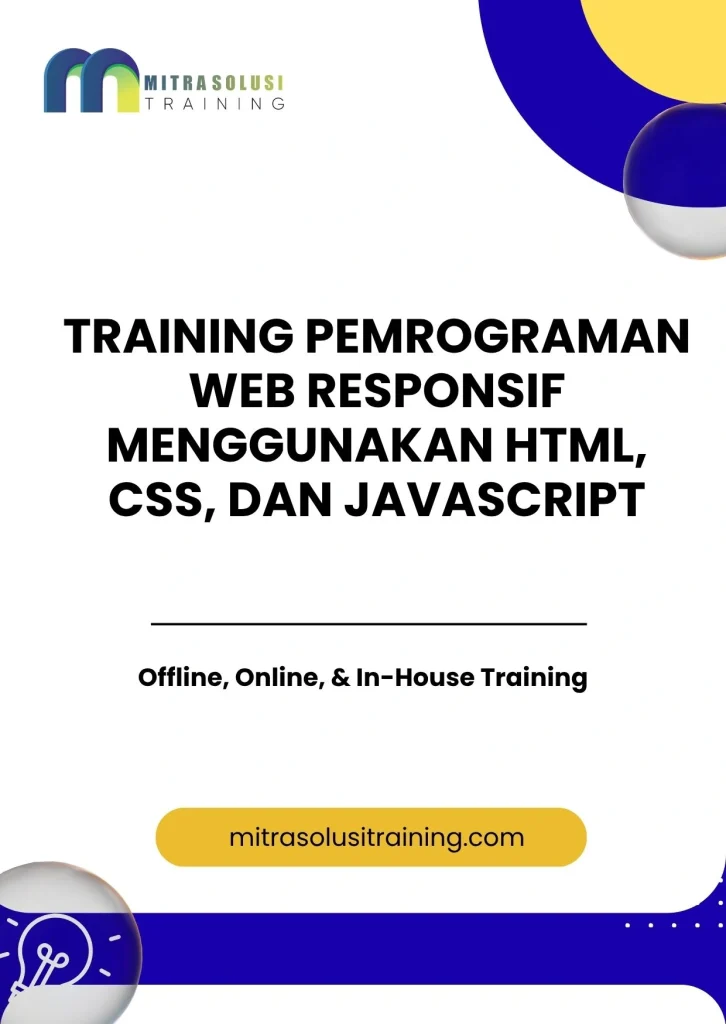 pelatihan PEMROGRAMAN WEB RESPONSIF MENGGUNAKAN HTML, CSS, DAN JAVASCRIPT di bali