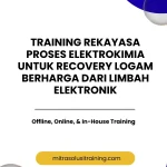 pelatihan REKAYASA PROSES ELEKTROKIMIA UNTUK RECOVERY LOGAM BERHARGA DARI LIMBAH ELEKTRONIK di bali